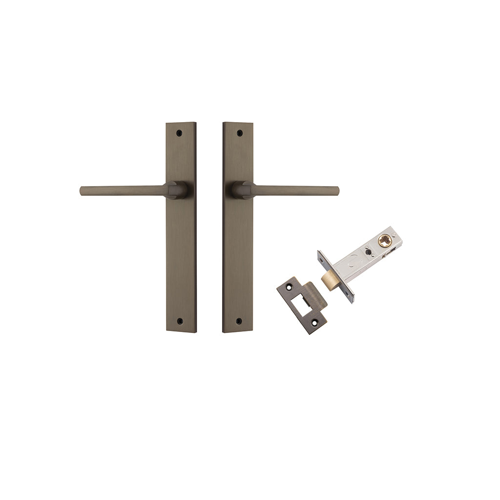 Baltimore Lever - Rectangular Backplate Signature Brass / Passage / Passage Kit
