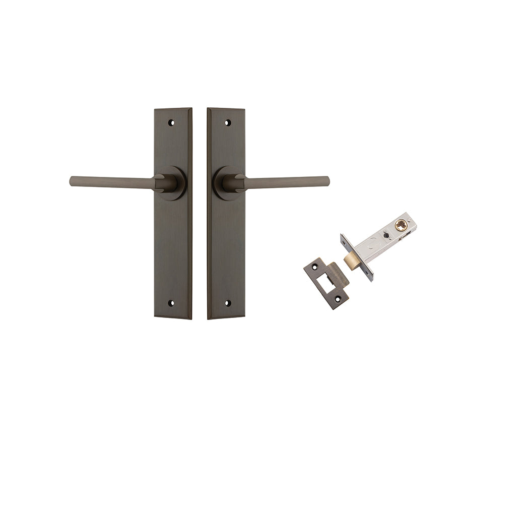Baltimore Lever - Chamfered Backplate Signature Brass / Passage / Passage Kit