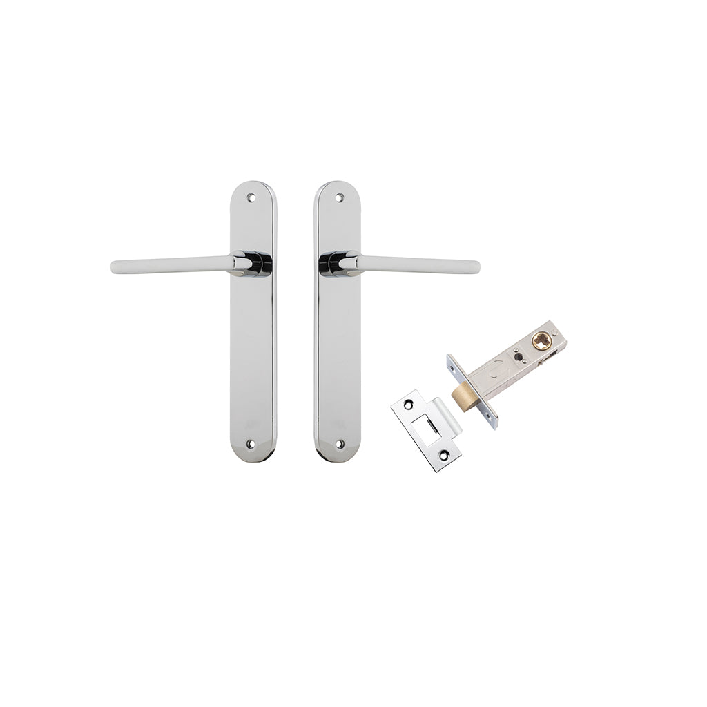 Baltimore Lever - Oval Backplate Polished Chrome / Passage / Passage Kit