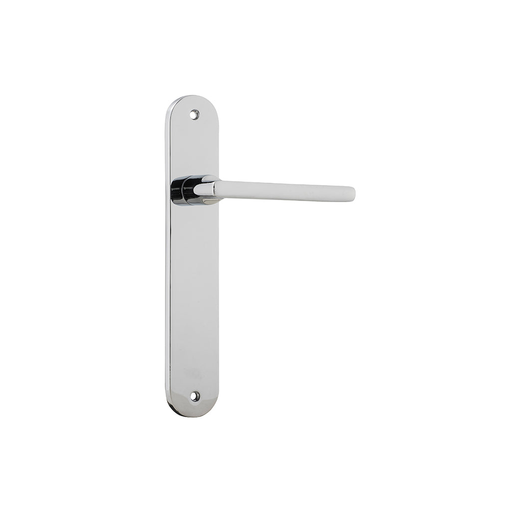 Baltimore Lever - Oval Backplate Polished Chrome / Passage / Lever Set Only