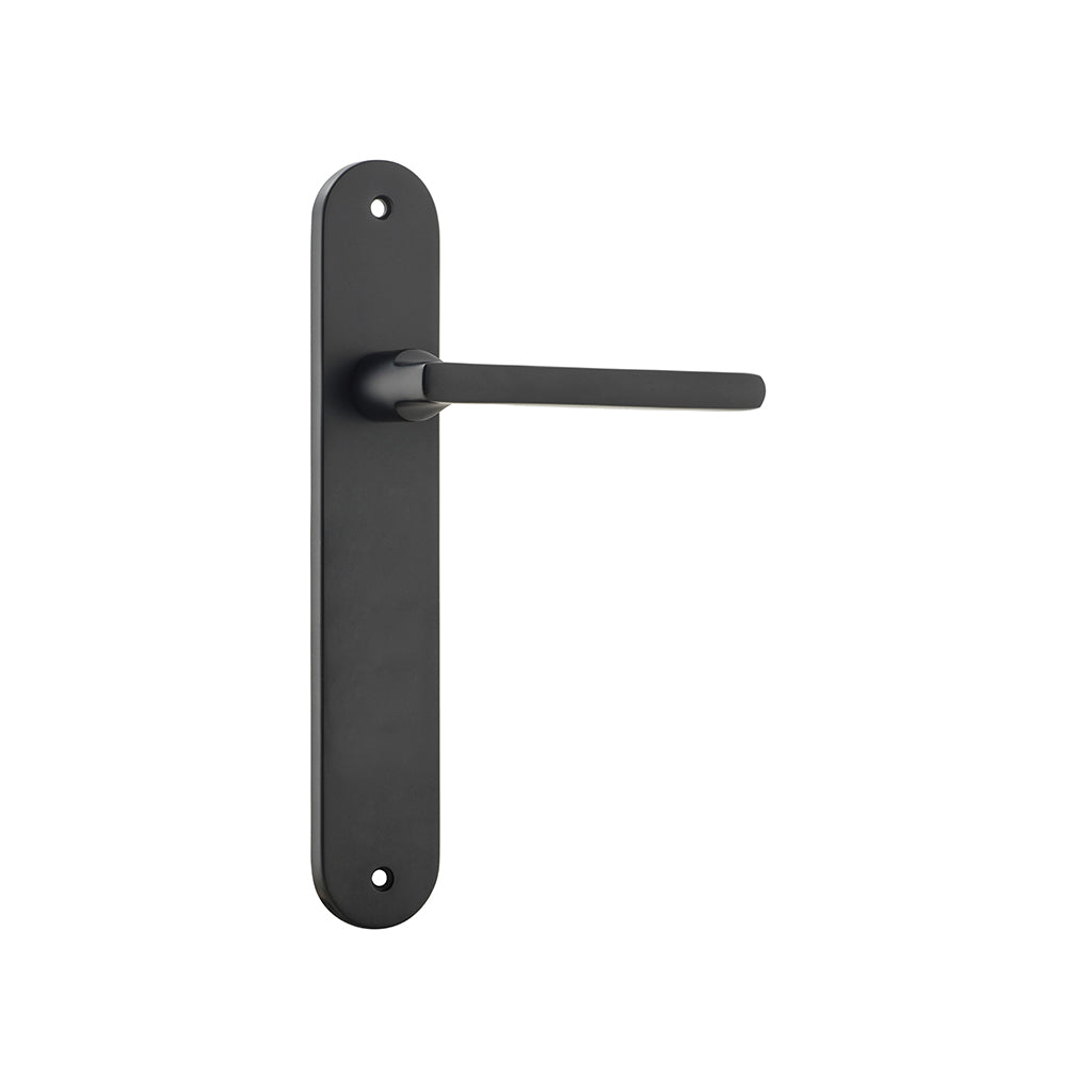 Baltimore Lever - Oval Backplate Matt Black / Passage / Lever Set Only