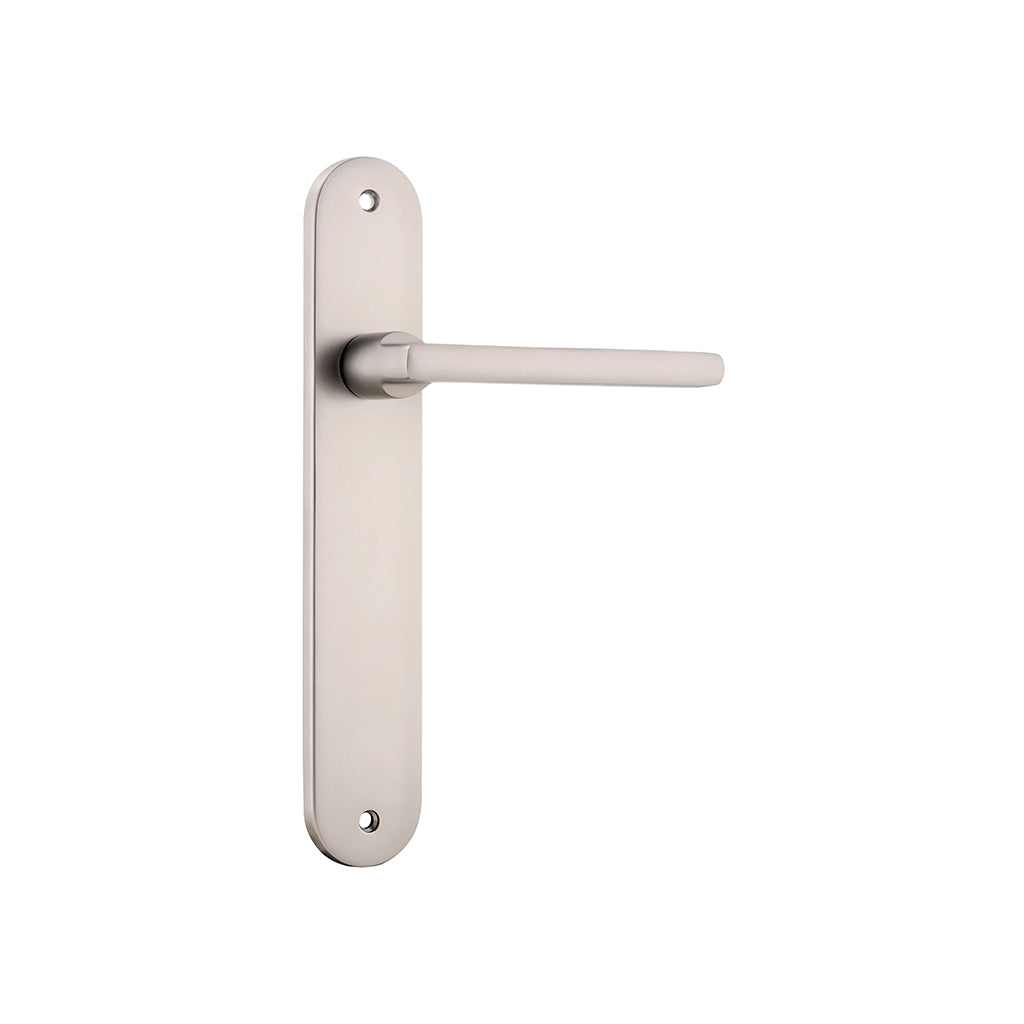 Baltimore Lever - Oval Backplate Satin Nickel / Passage / Lever Set Only