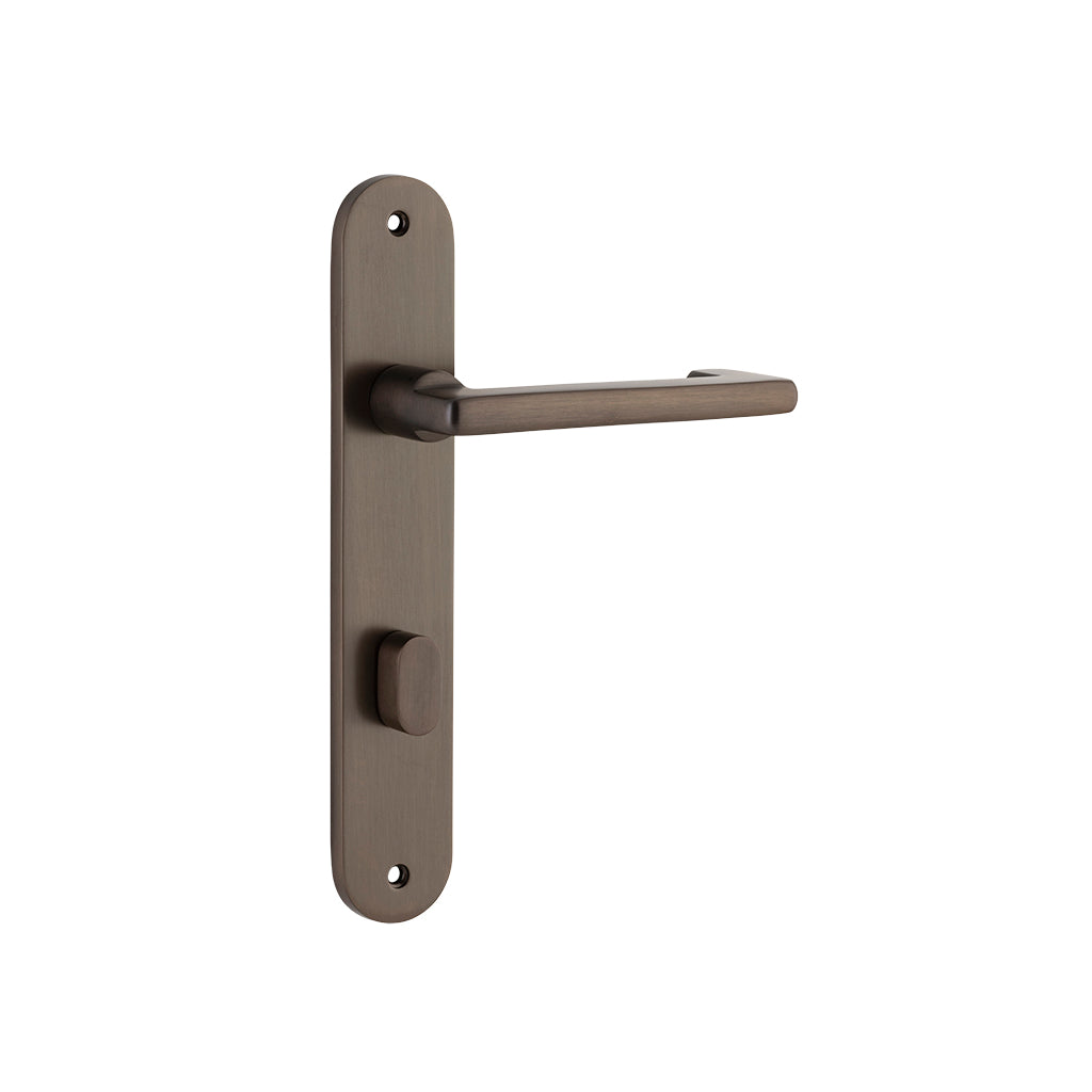 Baltimore Return Lever - Oval Backplate Signature Brass / Privacy / Lever Set Only