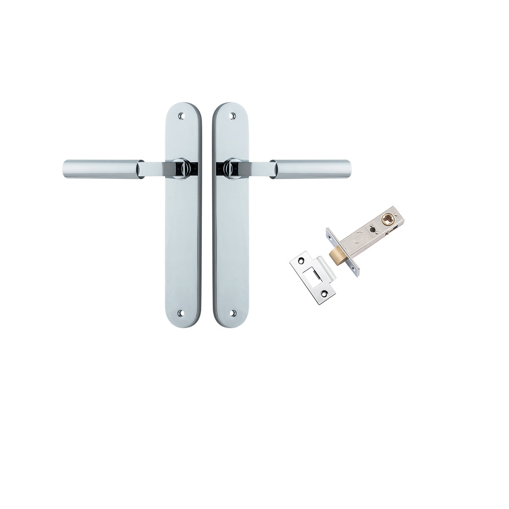 Berlin Lever - Oval Backplate Polished Chrome / Passage / Passage Kit