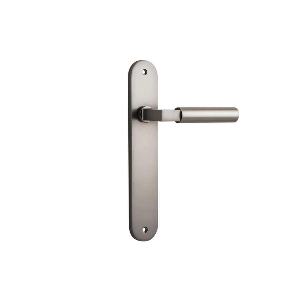 Berlin Lever - Oval Backplate Satin Nickel / Passage / Lever Set Only