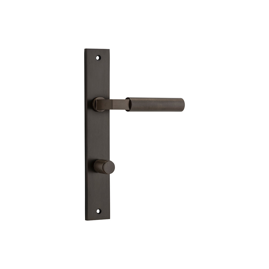 Berlin Lever - Rectangular Backplate Signature Brass / Privacy / Lever Set Only