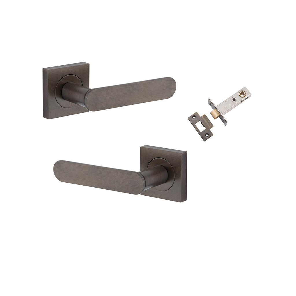 Bronte Lever - Square Rose Signature Brass / Passage / Passage Kit