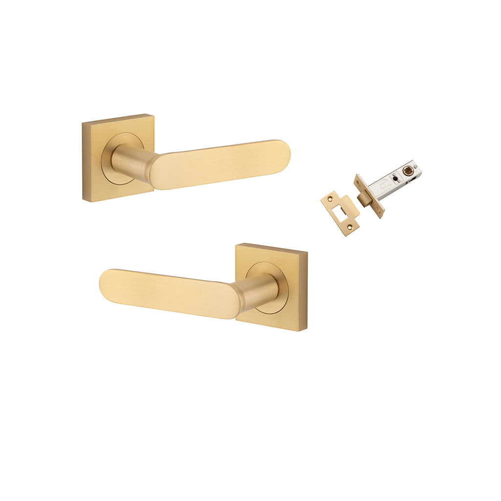Bronte Lever - Square Rose Brushed Brass / Passage / Passage Kit