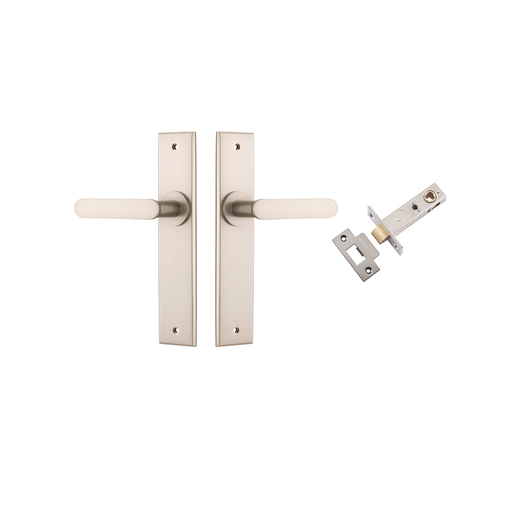 Bronte Lever - Chamfered Backplate Satin Nickel / Passage / Passage Kit