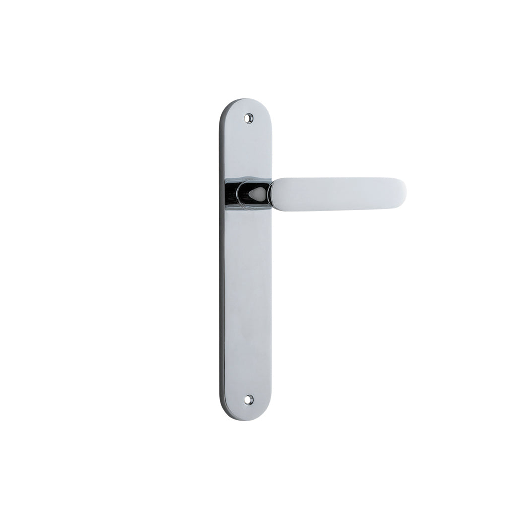 Bronte Lever - Oval Backplate Polished Chrome / Passage / Lever Set Only