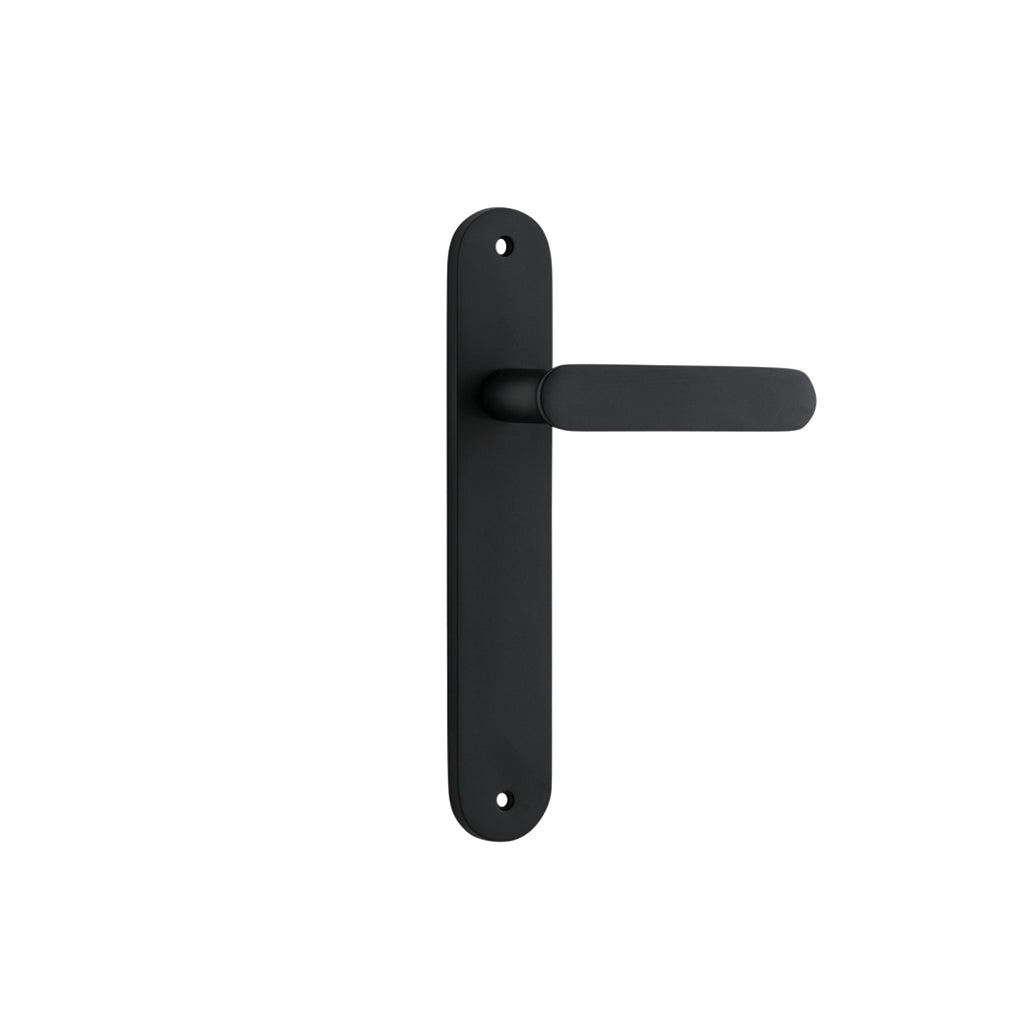 Bronte Lever - Oval Backplate Matt Black / Passage / Lever Set Only