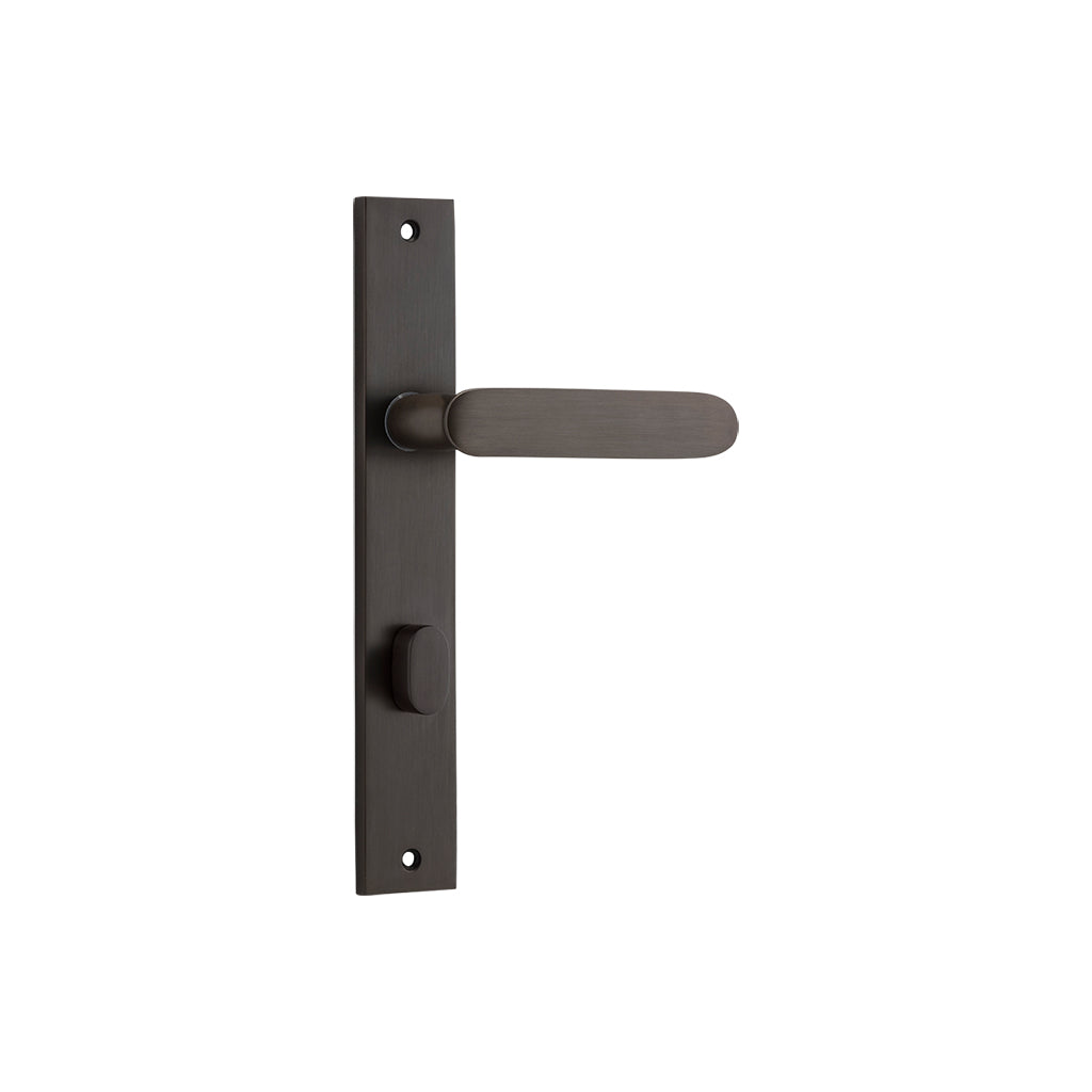 Bronte Lever - Rectangular Backplate Signature Brass / Privacy / Lever Set Only