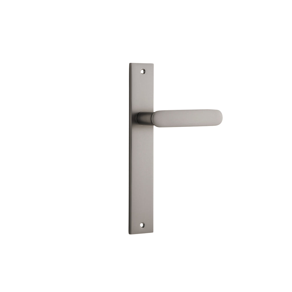 Bronte Lever - Rectangular Backplate Satin Nickel / Passage / Lever Set Only