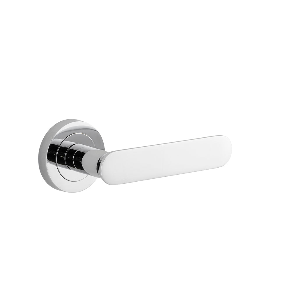 Bronte Lever - Round Rose Polished Chrome / Passage / Lever Set Only