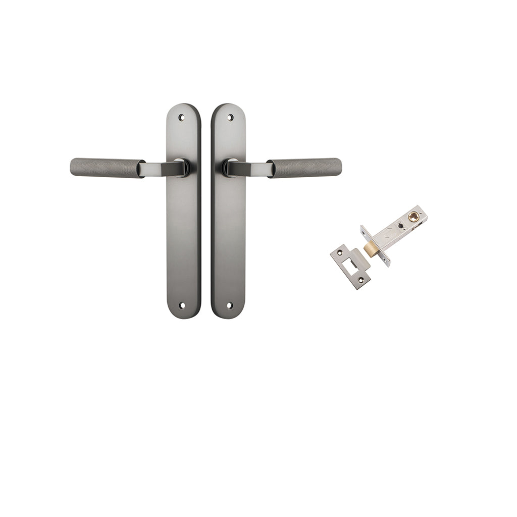 Brunswick Lever - Oval Backplate Satin Nickel / Passage / Passage Kit