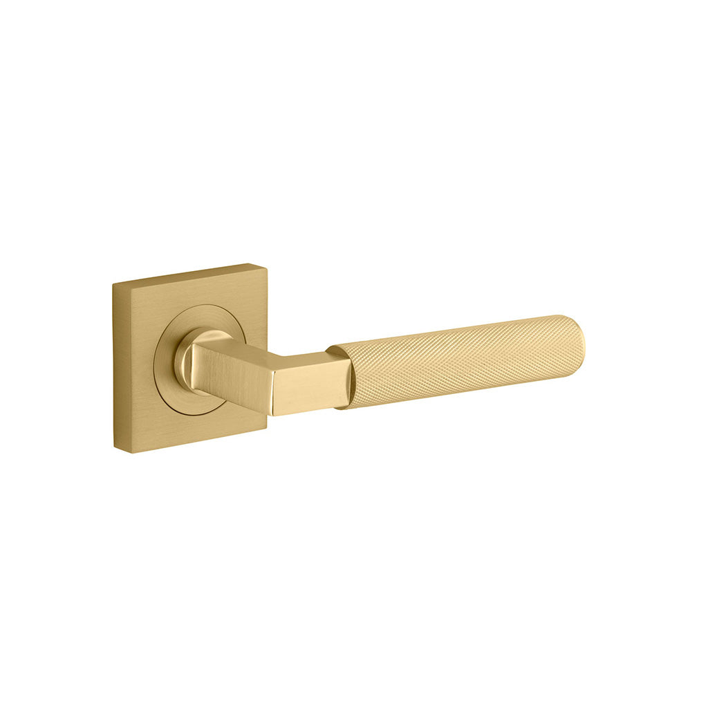 Brunswick Lever - Square Rose Brushed Gold PVD / Passage / Lever Set Only