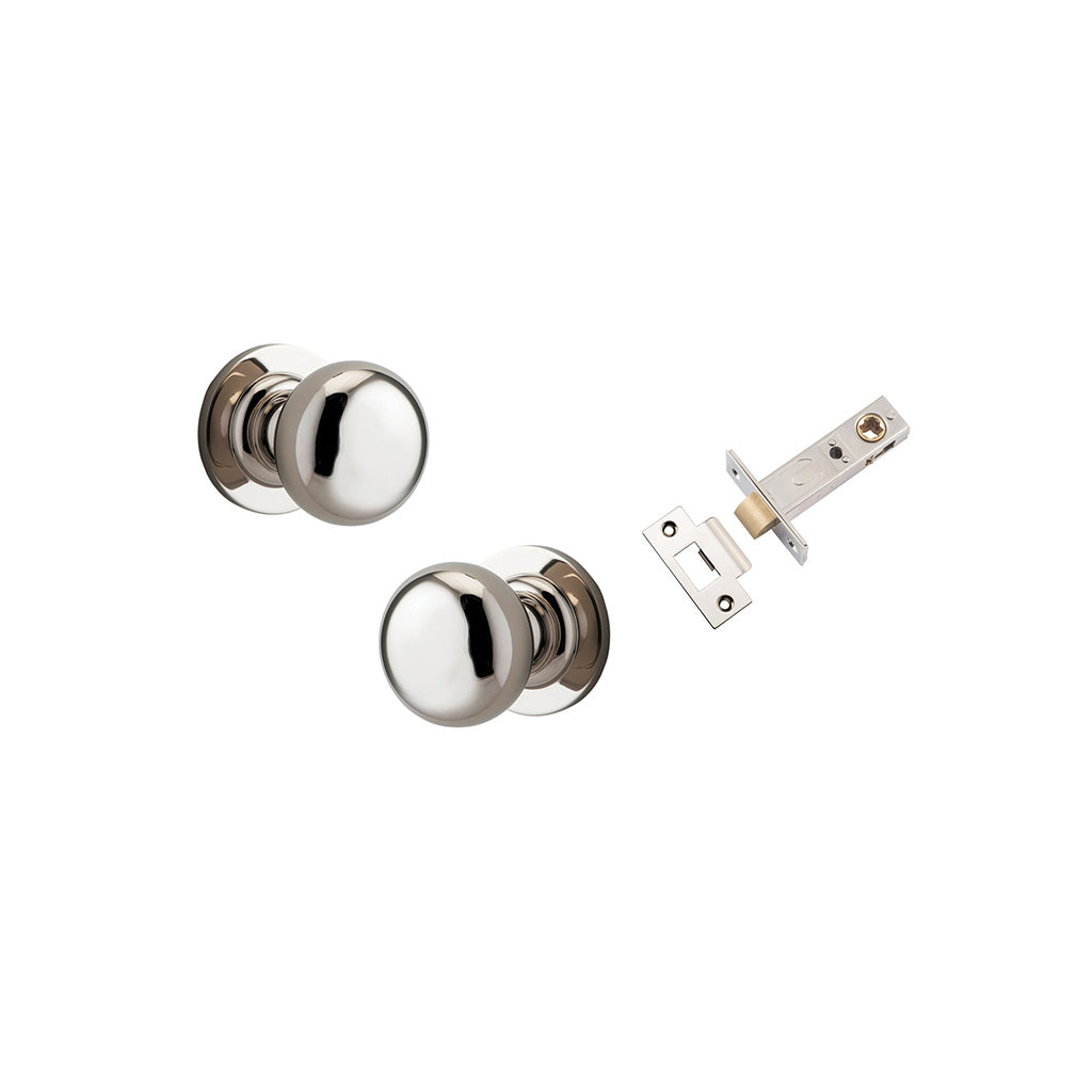 Cambridge Knob - Round Rose Polished Nickel / Passage / Passage Kit