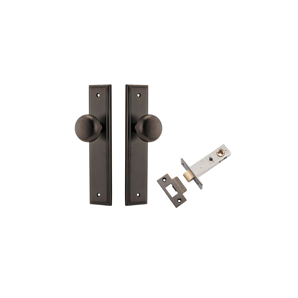 Cambridge Knob - Stepped Backplate Signature Brass / Passage / Passage Kit