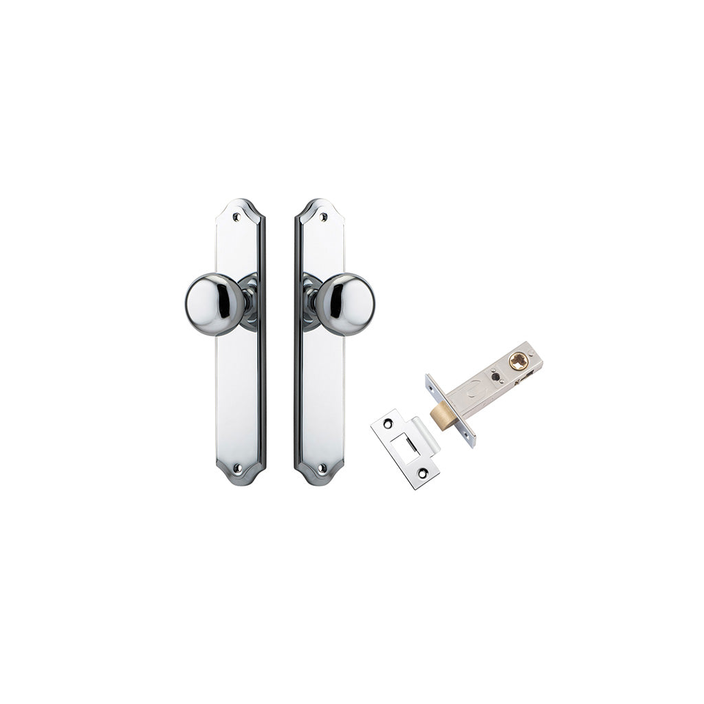 Cambridge Knob - Shouldered Backplate Polished Chrome / Passage / Passage Kit