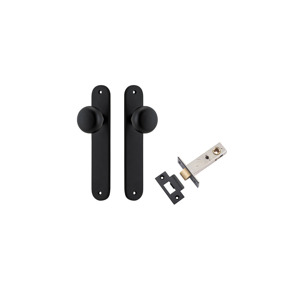 Cambridge Knob - Oval Backplate Matt Black / Passage / Passage Kit