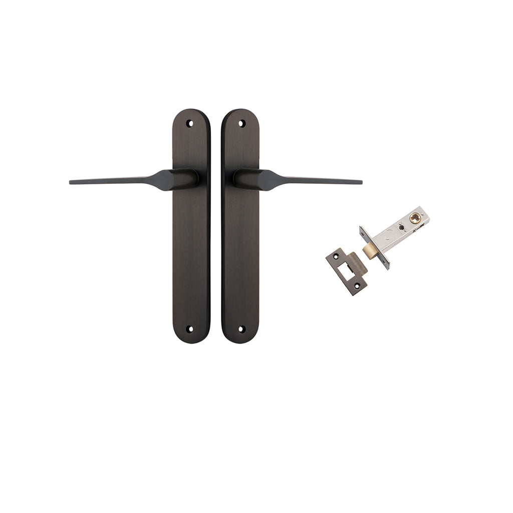 Como Lever - Oval Backplate Signature Brass / Passage / Passage Kit