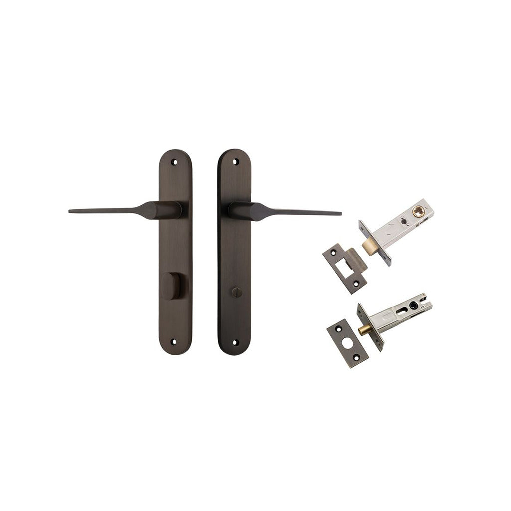 Como Lever - Oval Backplate Signature Brass / Privacy / Separate Privacy Kit