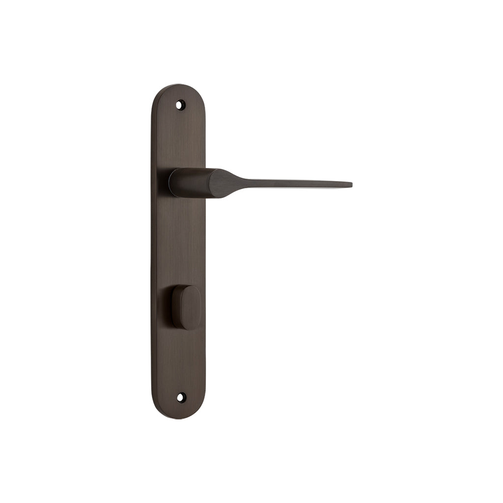 Como Lever - Oval Backplate Signature Brass / Privacy / Lever Set Only