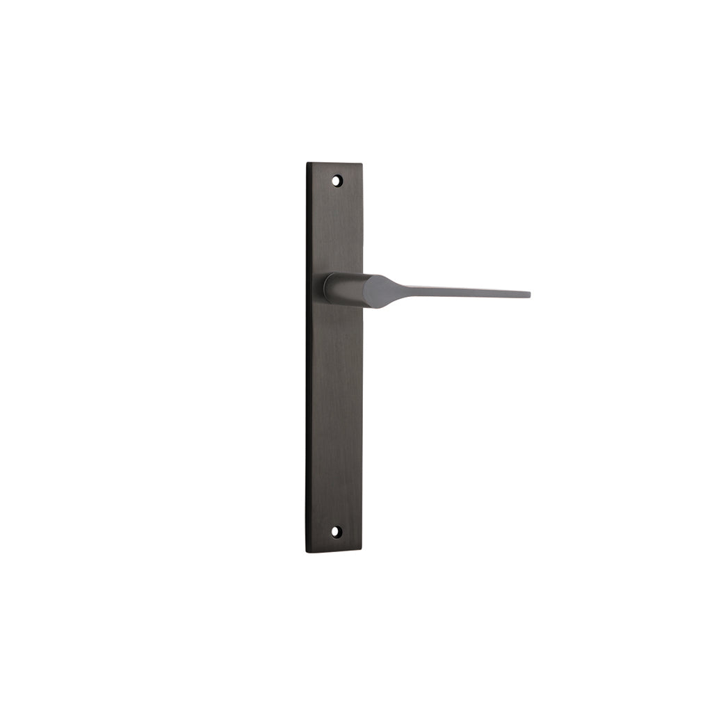 Como Lever - Rectangular Backplate Signature Brass / Passage / Lever Set Only