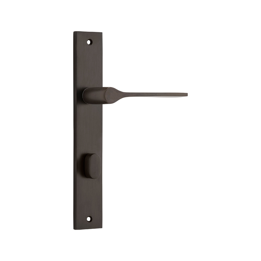 Como Lever - Rectangular Backplate Signature Brass / Privacy / Lever Set Only