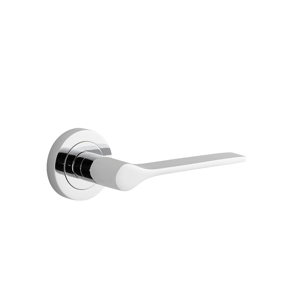 Como Lever - Round Rose Polished Chrome / Passage / Lever Set Only