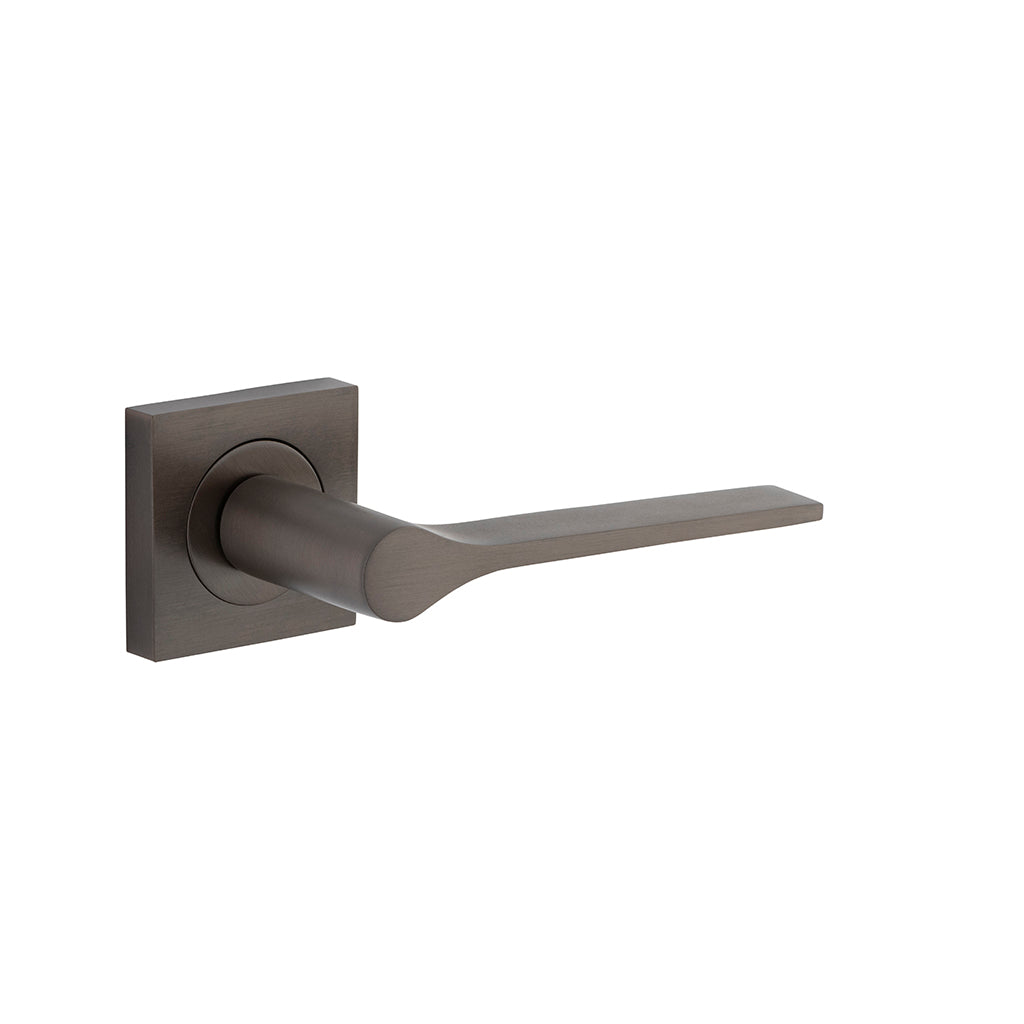 Como Lever - Square Rose Signature Brass / Passage / Lever Set Only