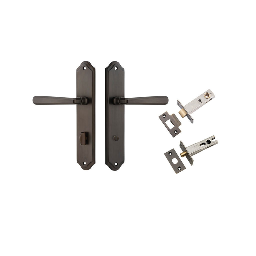 Copenhagen Lever - Shouldered Backplate Signature Brass / Privacy / Separate Privacy Kit