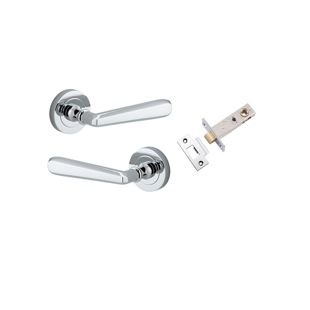 Copenhagen Lever - Round Rose Polished Chrome / Passage / Passage Kit