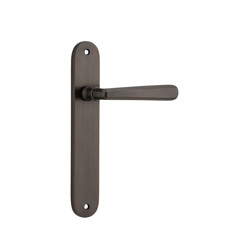 Copenhagen Lever - Oval Backplate Signature Brass / Passage / Lever Set Only