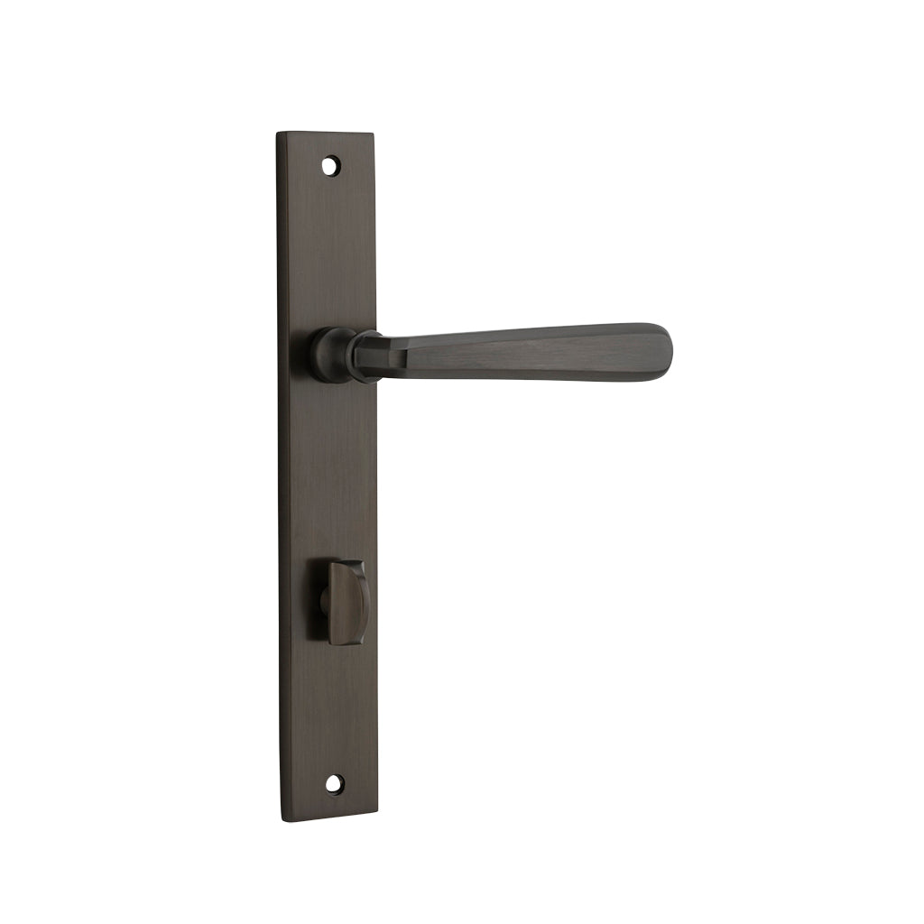 Copenhagen Lever - Rectangular Backplate Signature Brass / Privacy / Lever Set Only