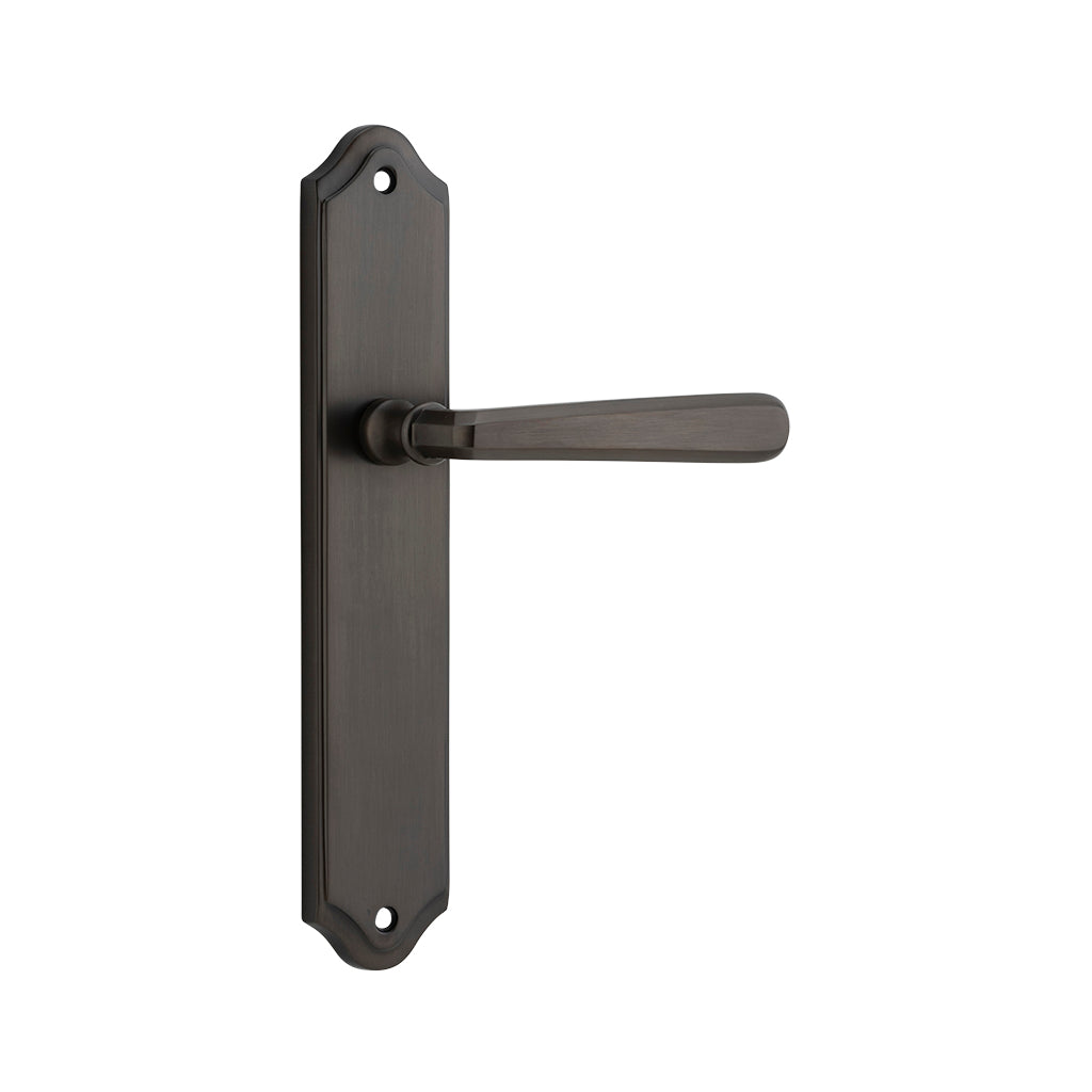 Copenhagen Lever - Shouldered Backplate Signature Brass / Passage / Lever Set Only