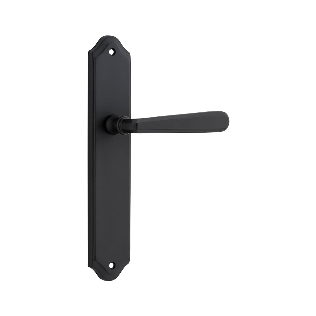 Copenhagen Lever - Shouldered Backplate Matt Black / Passage / Lever Set Only