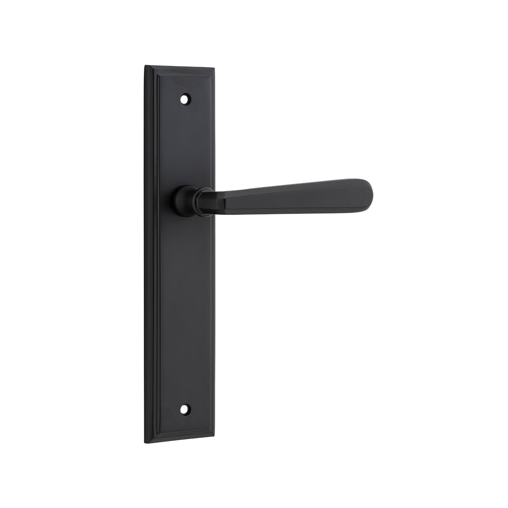 Copenhagen Lever - Stepped Backplate Matt Black / Passage / Lever Set Only