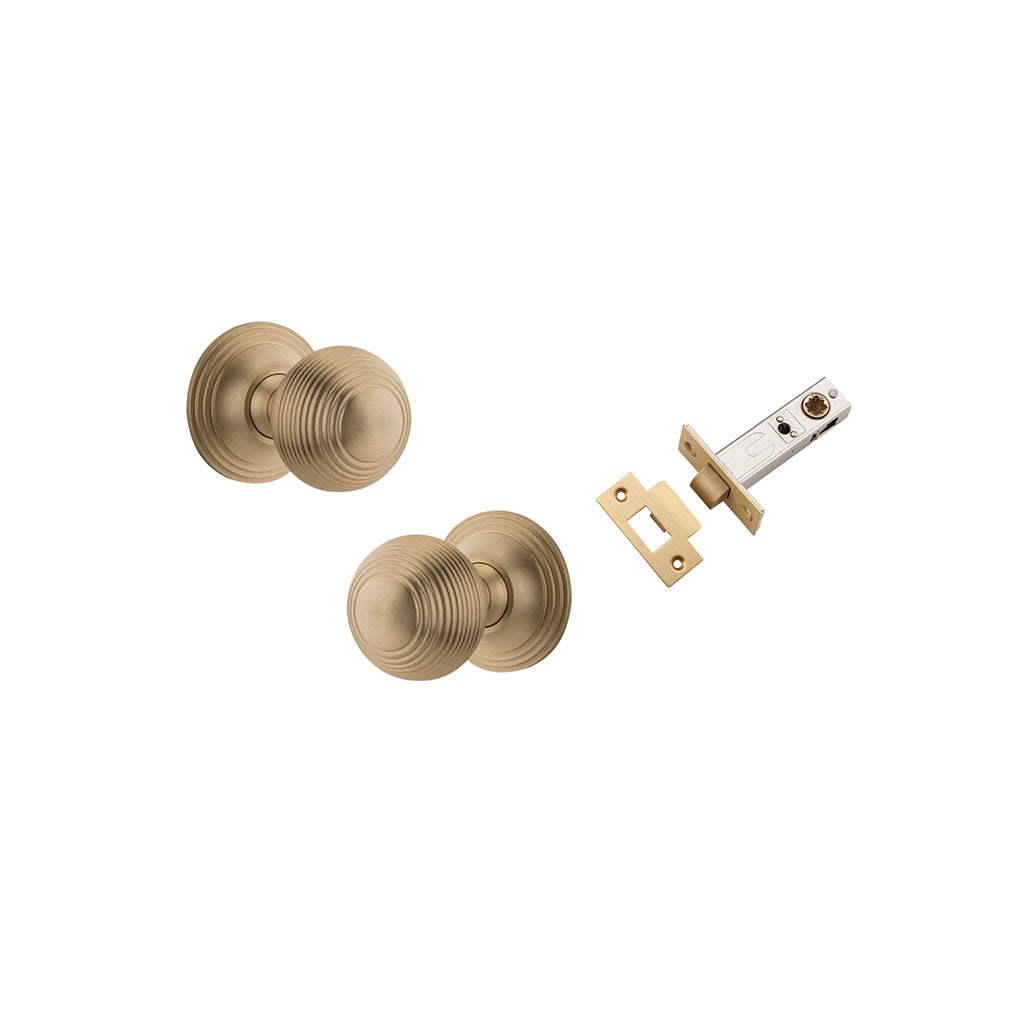 Guildford Knob - Round Rose Brushed Brass / Passage / Passage Kit