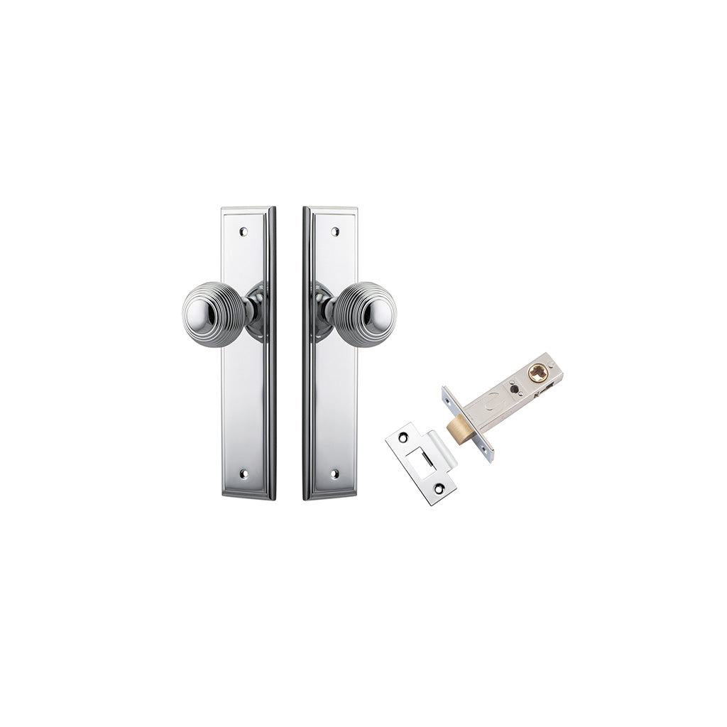 Guildford Knob - Stepped Backplate Polished Chrome / Passage / Passage Kit