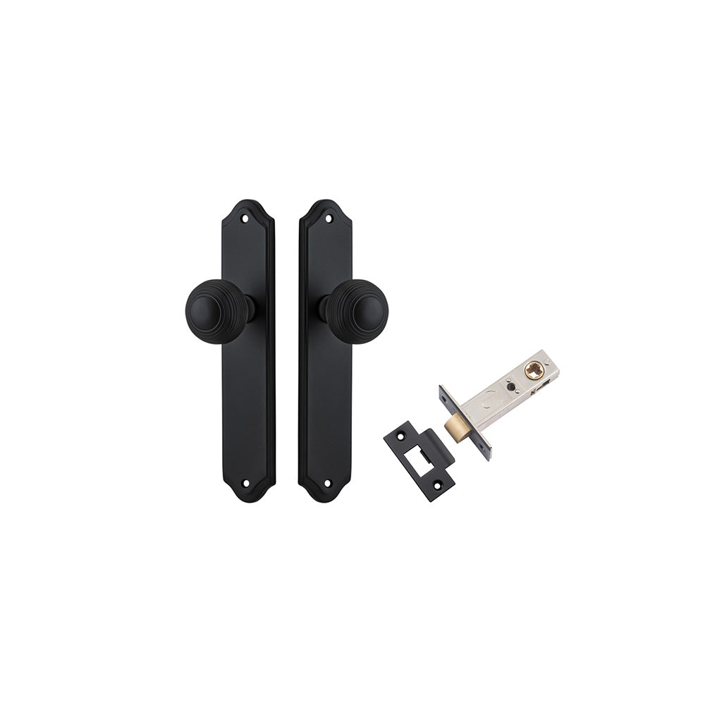 Guildford Knob - Shouldered Backplate Matt Black / Passage / Passage Kit