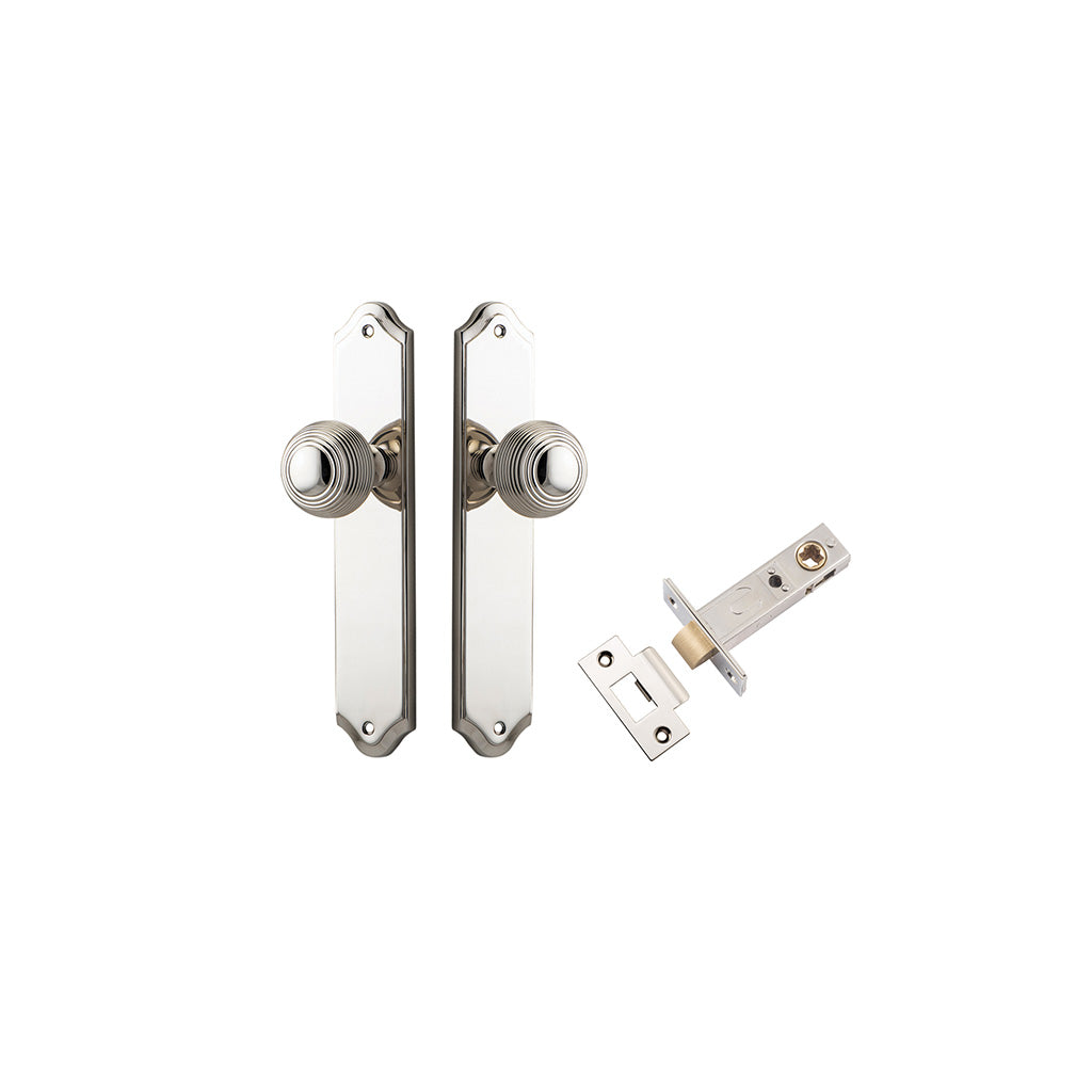 Guildford Knob - Shouldered Backplate Polished Nickel / Passage / Passage Kit