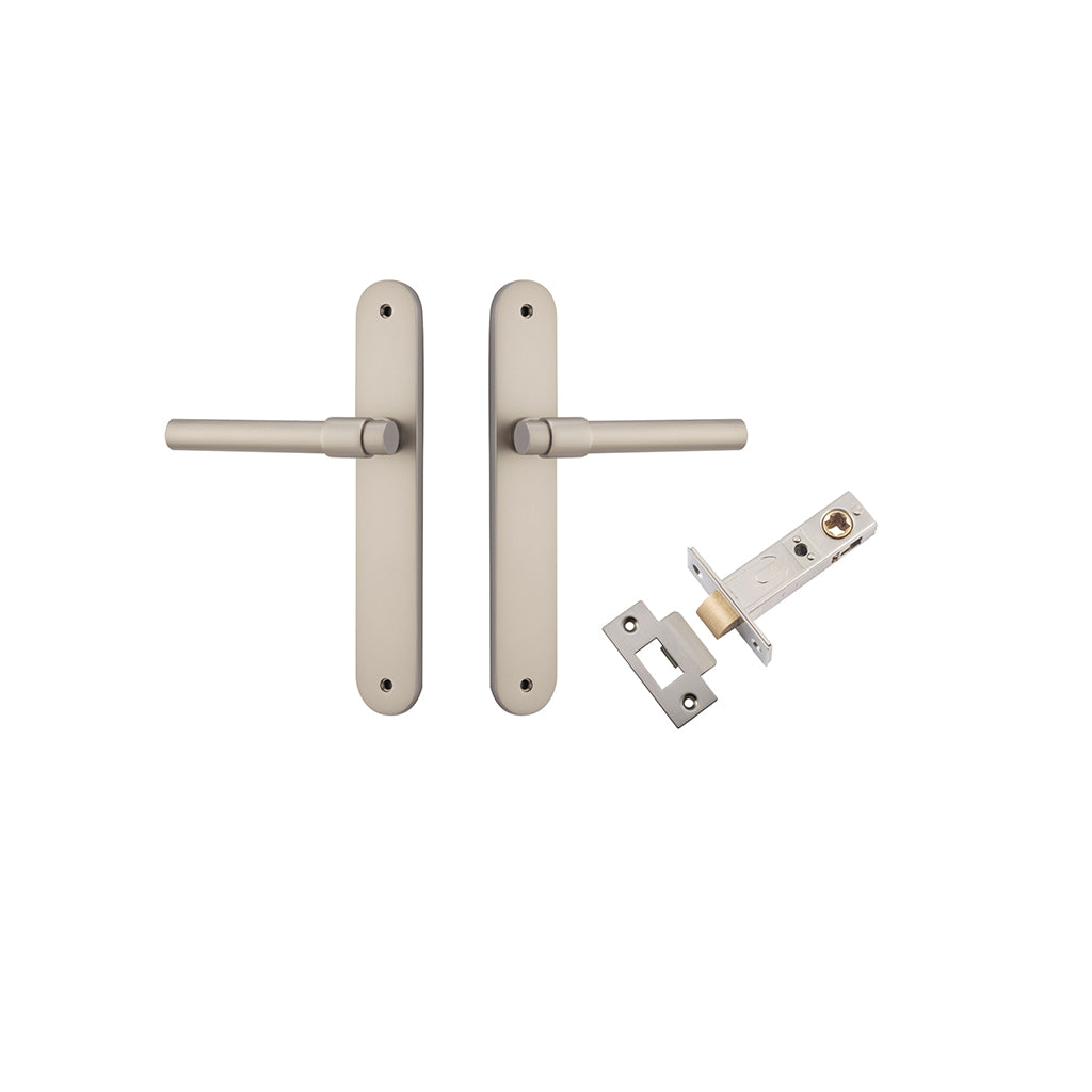 Helsinki Lever - Oval Backplate Satin Nickel / Passage / Passage Kit