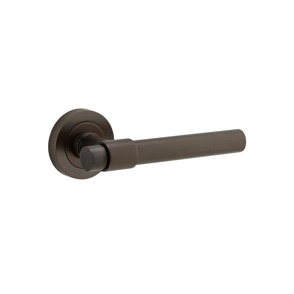 Helsinki Lever - Round Rose Signature Brass / Passage / Lever Set Only