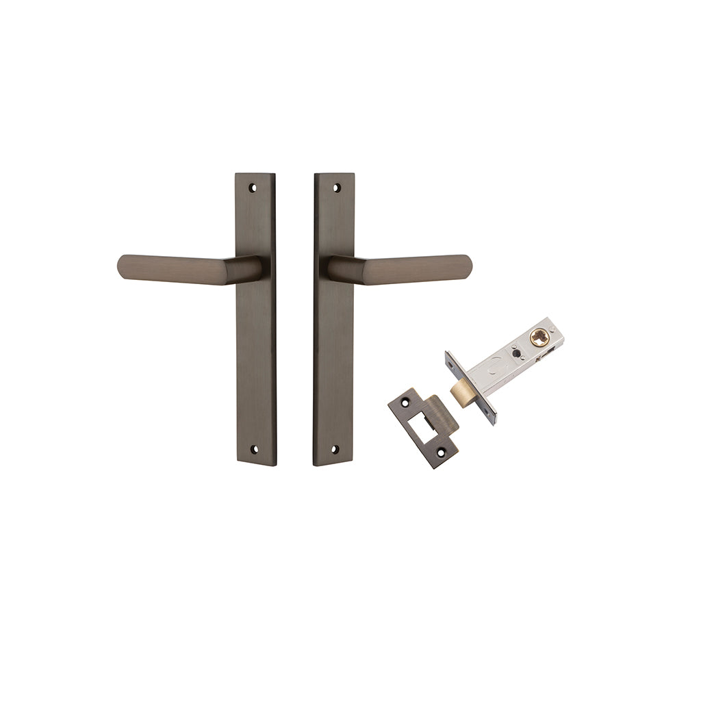 Osaka Lever - Rectangular Backplate Signature Brass / Passage / Passage Kit