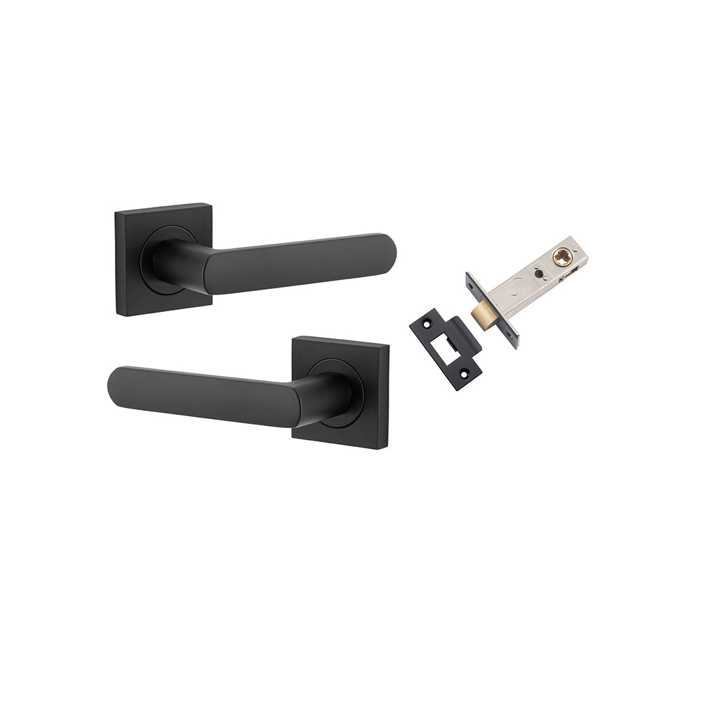 Osaka Lever - Square Rose Matt Black / Passage / Passage Kit