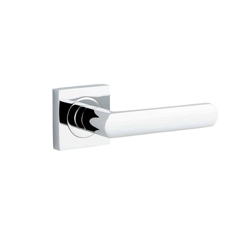 Osaka Lever - Square Rose Polished Chrome / Passage / Lever Set Only