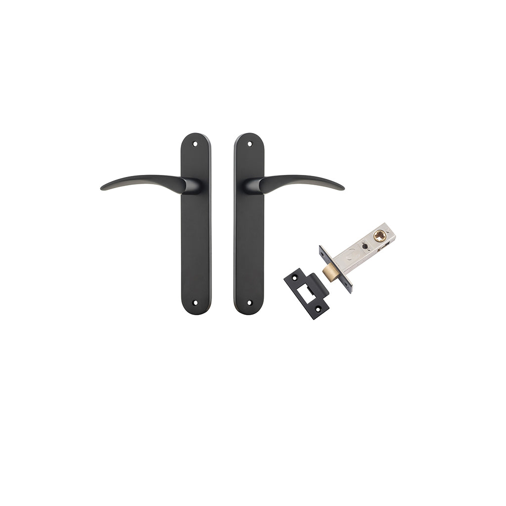 Oxford Lever - Oval Backplate Matt Black / Passage / Passage Kit