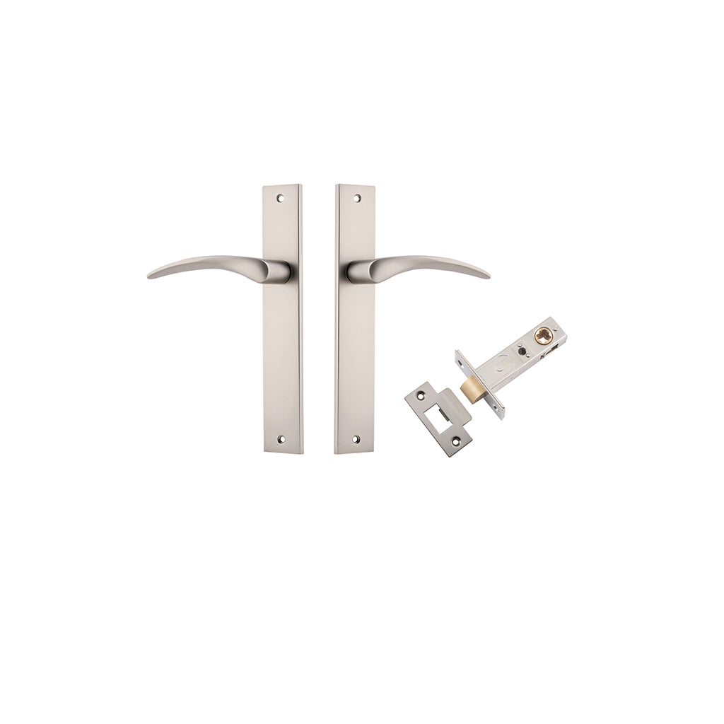 Oxford Lever - Rectangular Backplate Satin Nickel / Passage / Passage Kit
