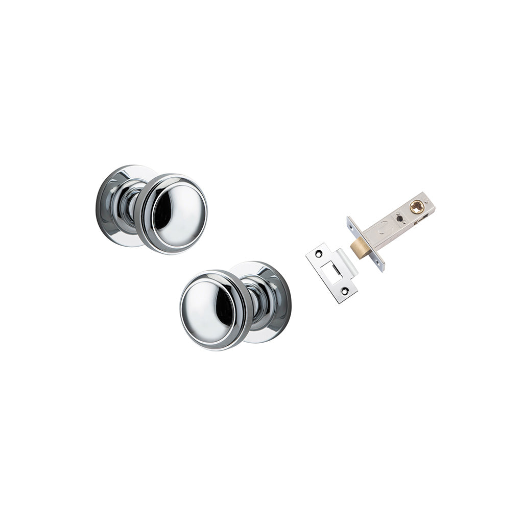 Paddington Knob - Round Rose Polished Chrome / Passage / Passage Kit